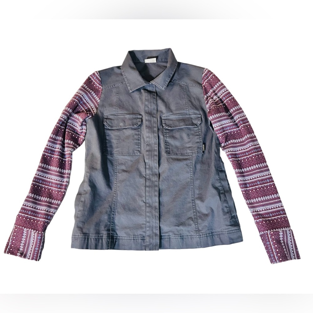 Columbia Jeans Jacket Denim With Cotton Sleeves Size Medium